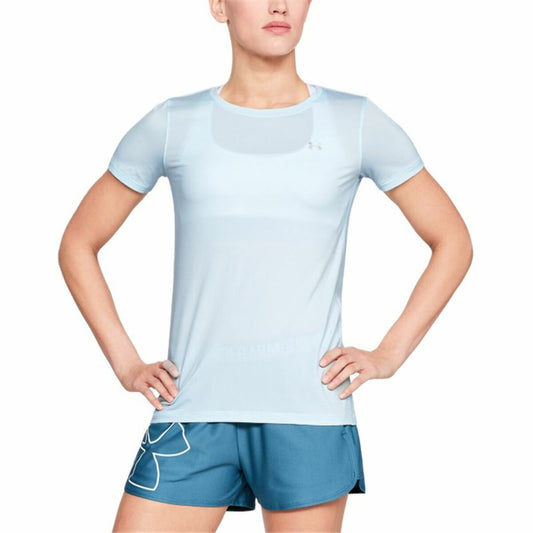 Women’s Short Sleeve T-Shirt Under Armour HeatGear Light Blue