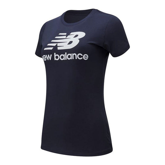 Women’s Short Sleeve T-Shirt New Balance WT91546 Dark blue