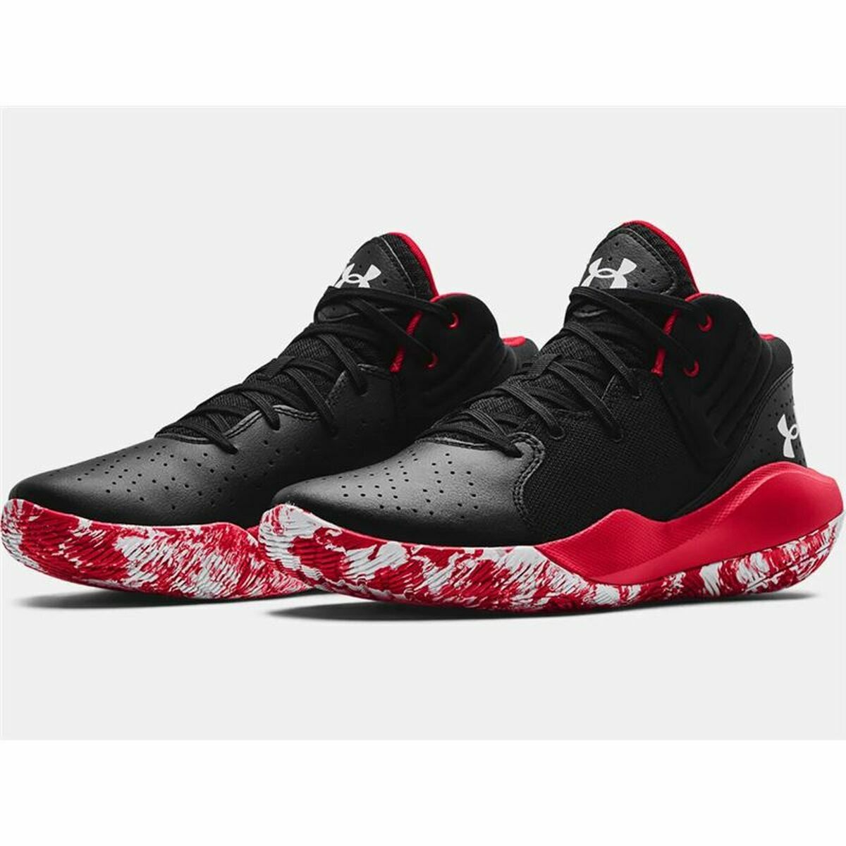 Basketball Shoes for Adults Under Armour Jet '21  Black Red