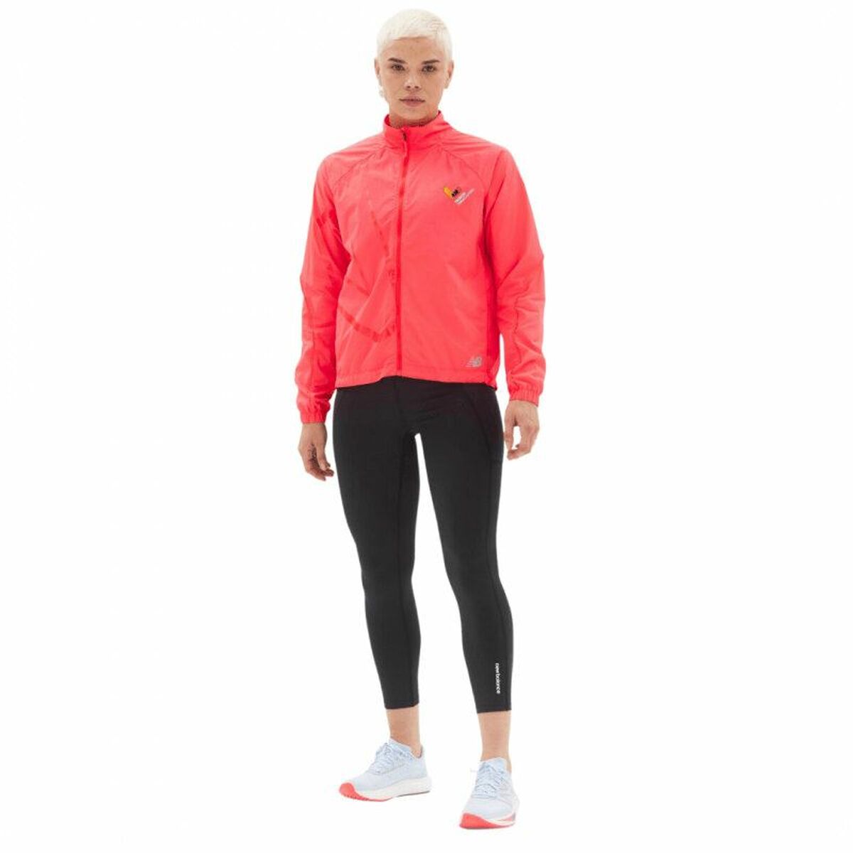 Women's Sports Jacket New Balance  Printed Impact Run Orange