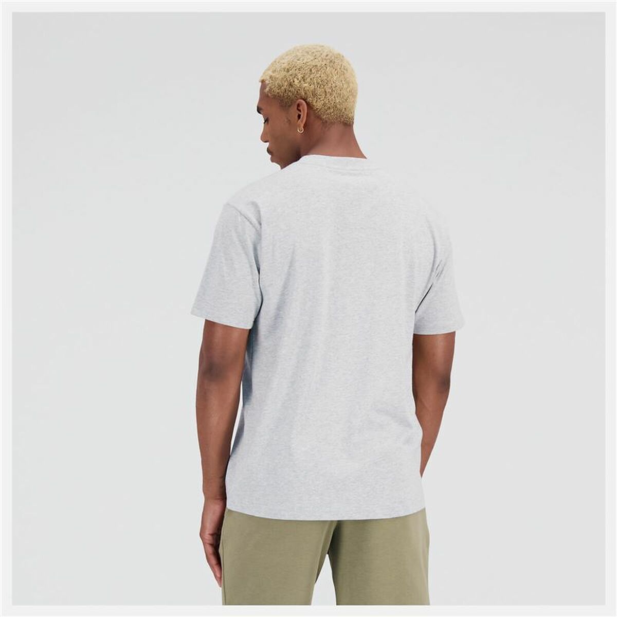 Men’s Short Sleeve T-Shirt New Balance Essentials Grey