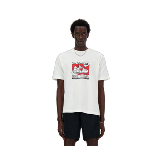 Men’s Short Sleeve T-Shirt New Balance MT41593 SST White