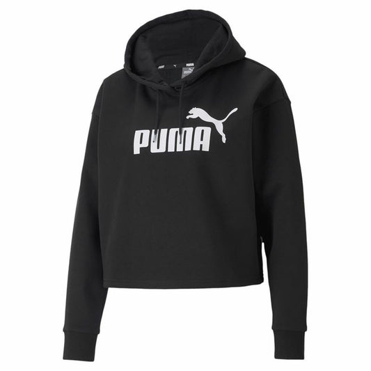 Women’s Hoodie Puma Essentials Cropped Logo Black