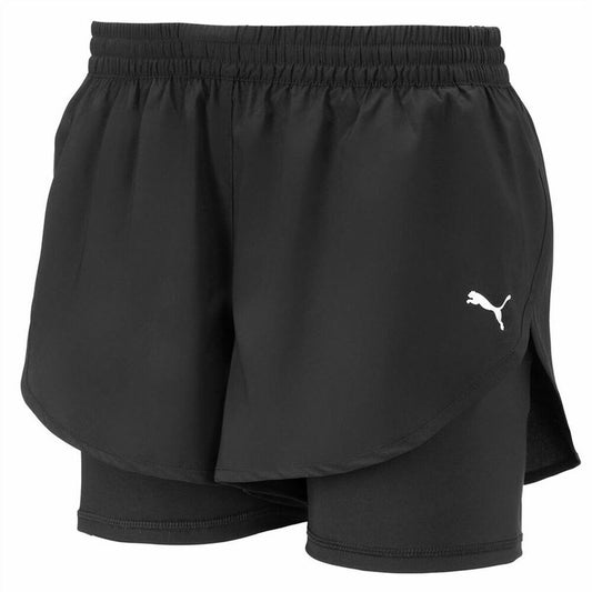 Sports Shorts for Women Puma 2-in-1 Black Lady
