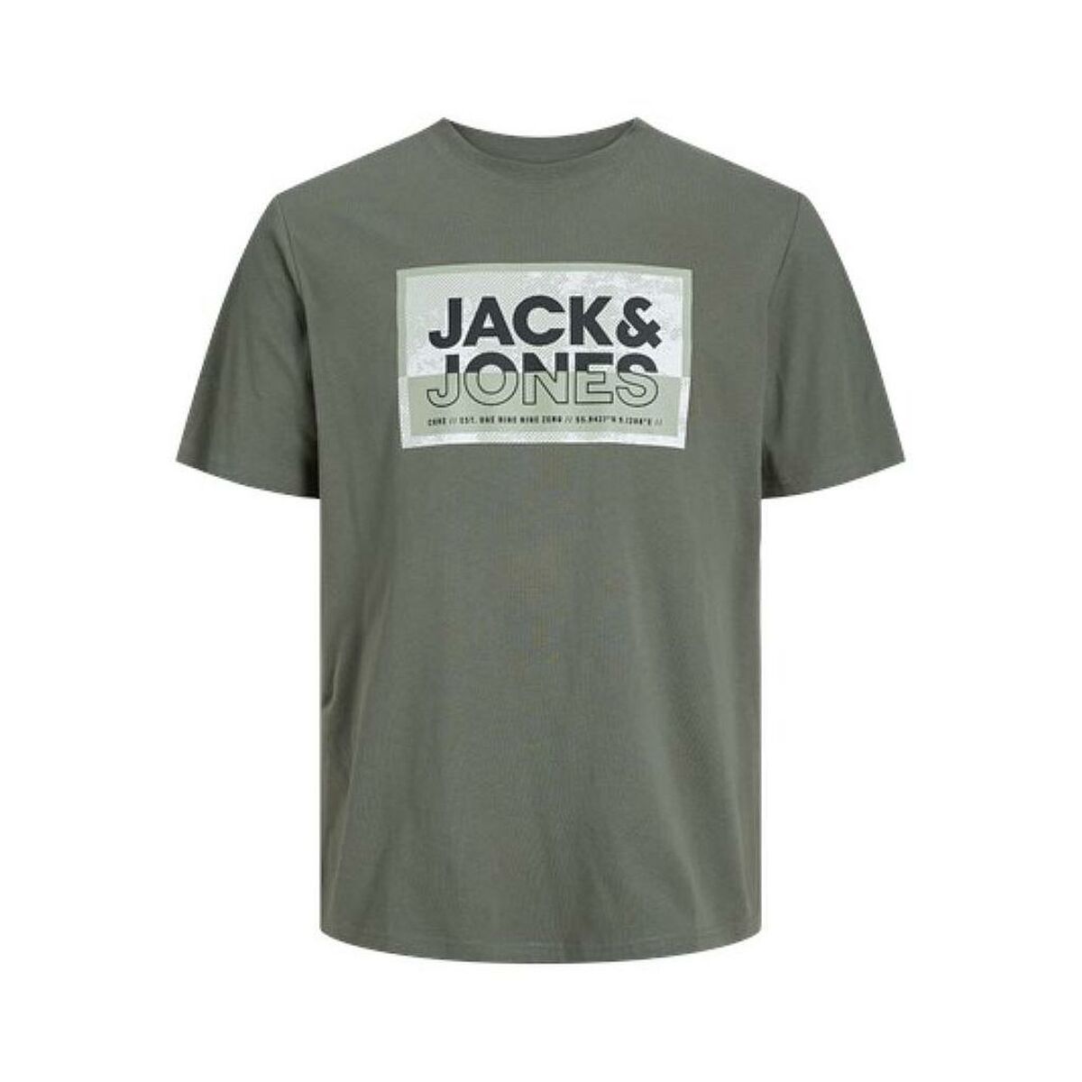 Men’s Short Sleeve T-Shirt Jack & Jones JCOLOGAN TEE SS 12253442  Green
