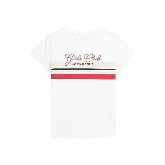 Child's Short Sleeve T-Shirt 4F JTSD004 White