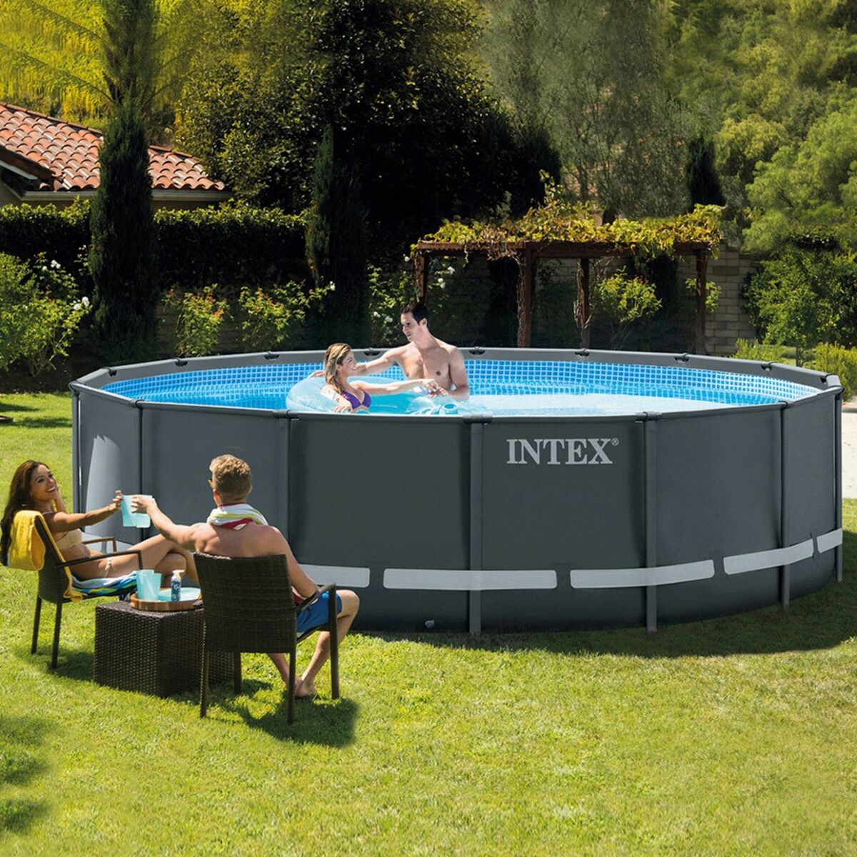 Detachable Pool Intex 488 x 122 x 488 cm