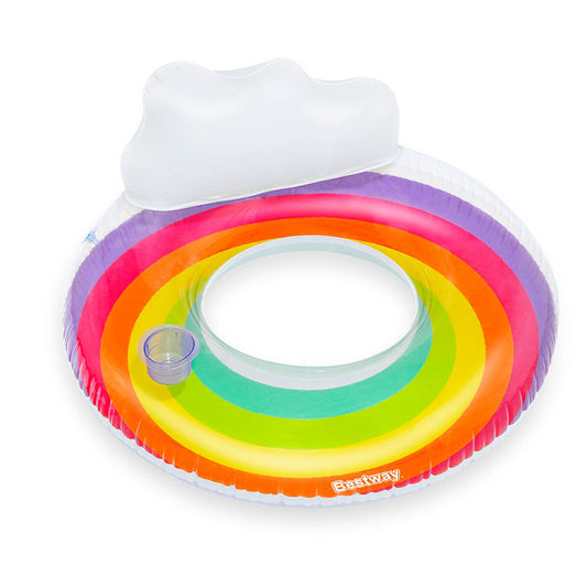 Inflatable Wheel Bestway Multicolour Rainbow Ø 107 cm