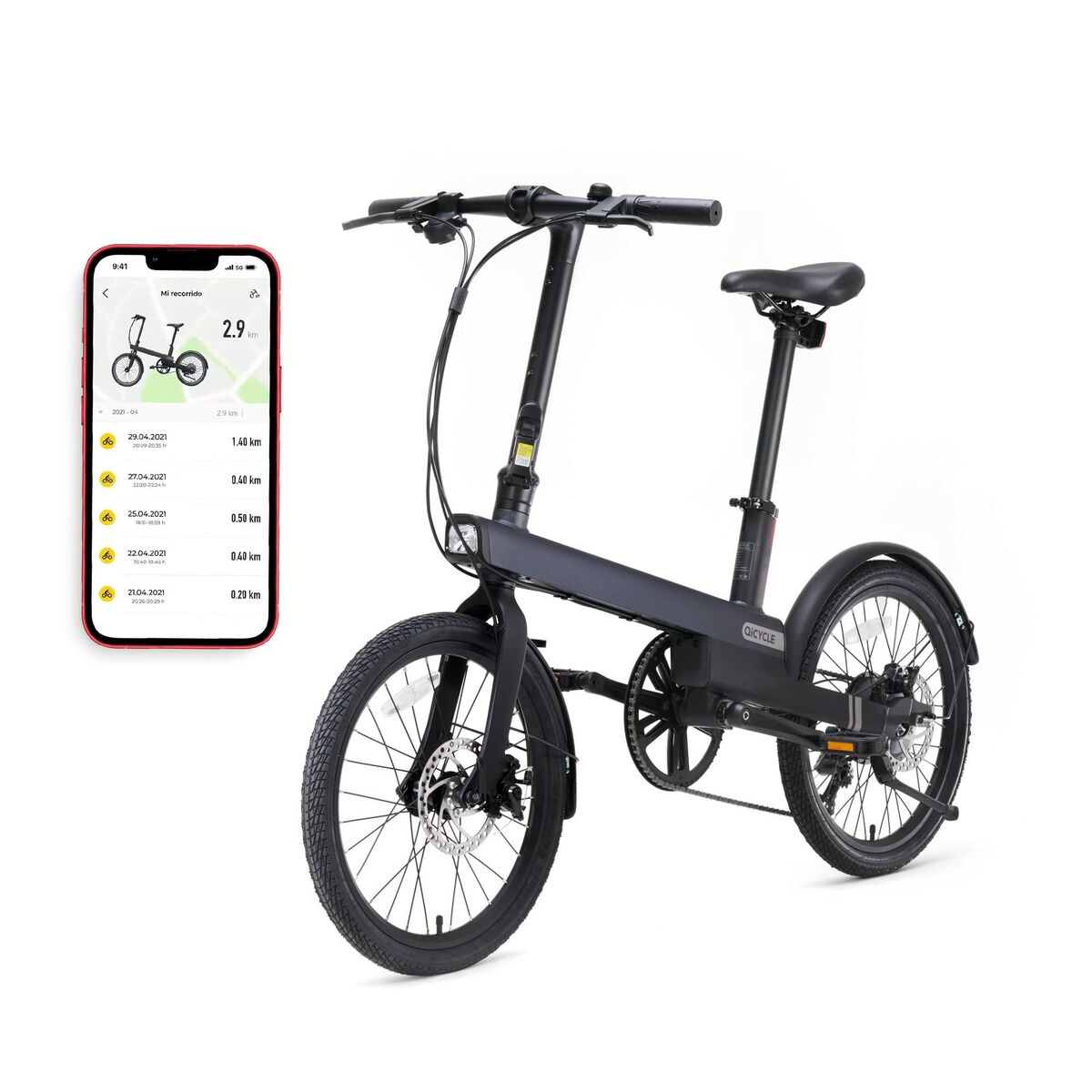 Electric Bike Xiaomi QiCycle C2 20" 250W Black