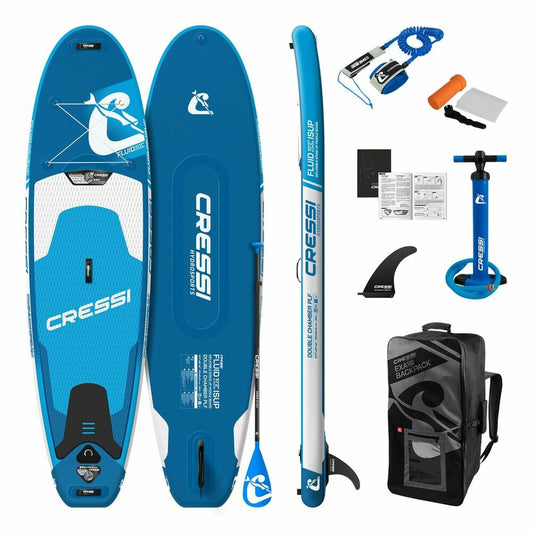 Inflatable Paddle Surf Board with Accessories Paddle Surf Cressi-Sub NA021020 Blue