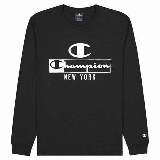 Men’s Long Sleeve T-Shirt Champion Legacy Graphic New York Black