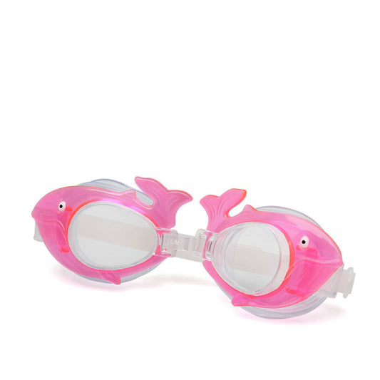 Children's Swimming Goggles Pink Whale