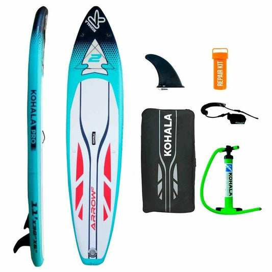 Inflatable Paddle Surf Board with Accessories Kohala Arrow 2 Blue ( 335 x 75 x 15  cm)