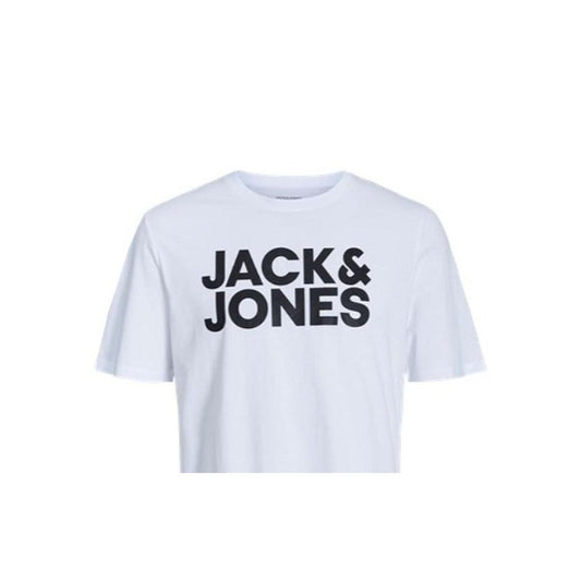 Men’s Short Sleeve T-Shirt Jack & Jones JJECORP LOGO TEE 12151955 White