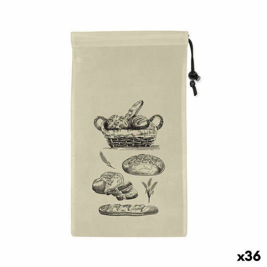 Reusable Food Bag Set Quttin Bread TNT (Non Woven) 2 Pieces 25 x 45 cm (36 Units)