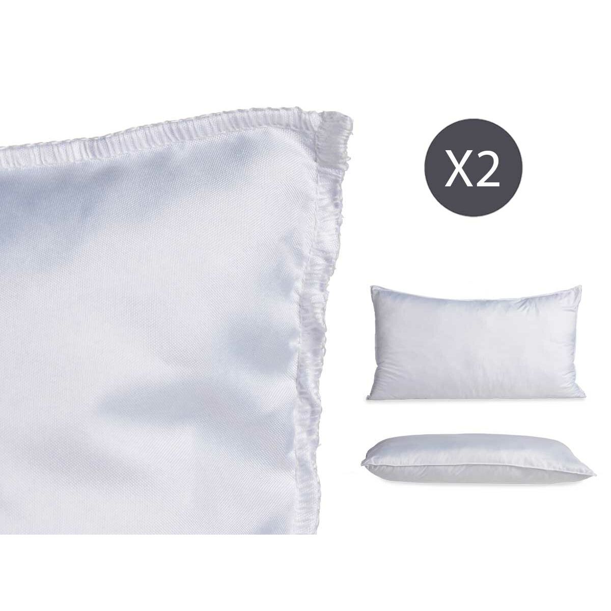 Set of 2 Pillows White (6 Units)