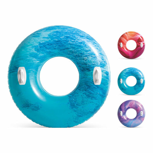 Inflatable Pool Float Intex With handles Ø 91 cm Multicolour