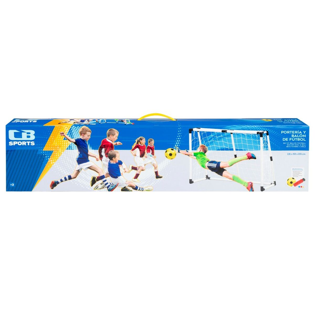 Football Goal Colorbaby 131 x 101 x 59 cm (2 Units)