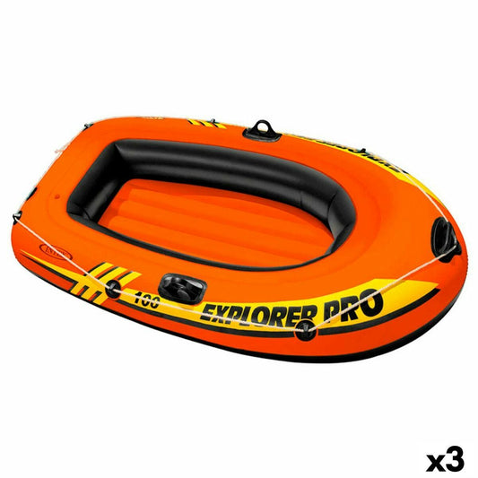 Inflatable Boat Intex Explorer Pro 100 3 Units 160 x 29 x 94 cm