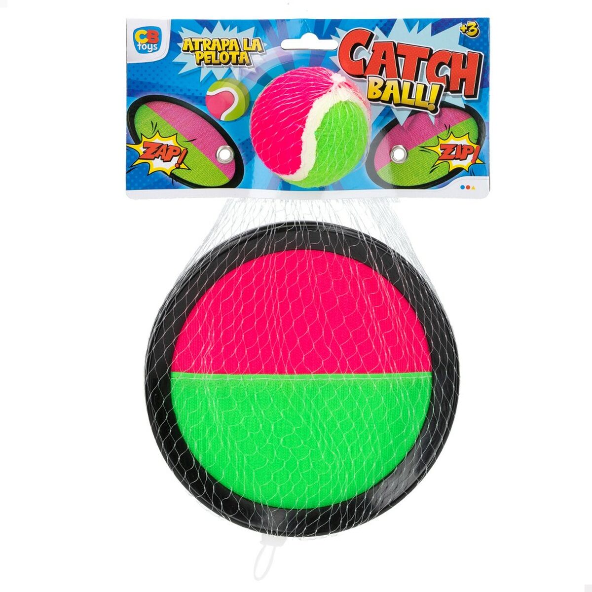 Beach Toy Colorbaby Catch Ball 20 x 2 x 20 cm Velcro (12 Units)