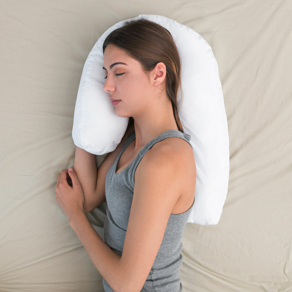 U Side Sleepers Ergonomic Pillow Slupill InnovaGoods Wellness Relax (Refurbished B)