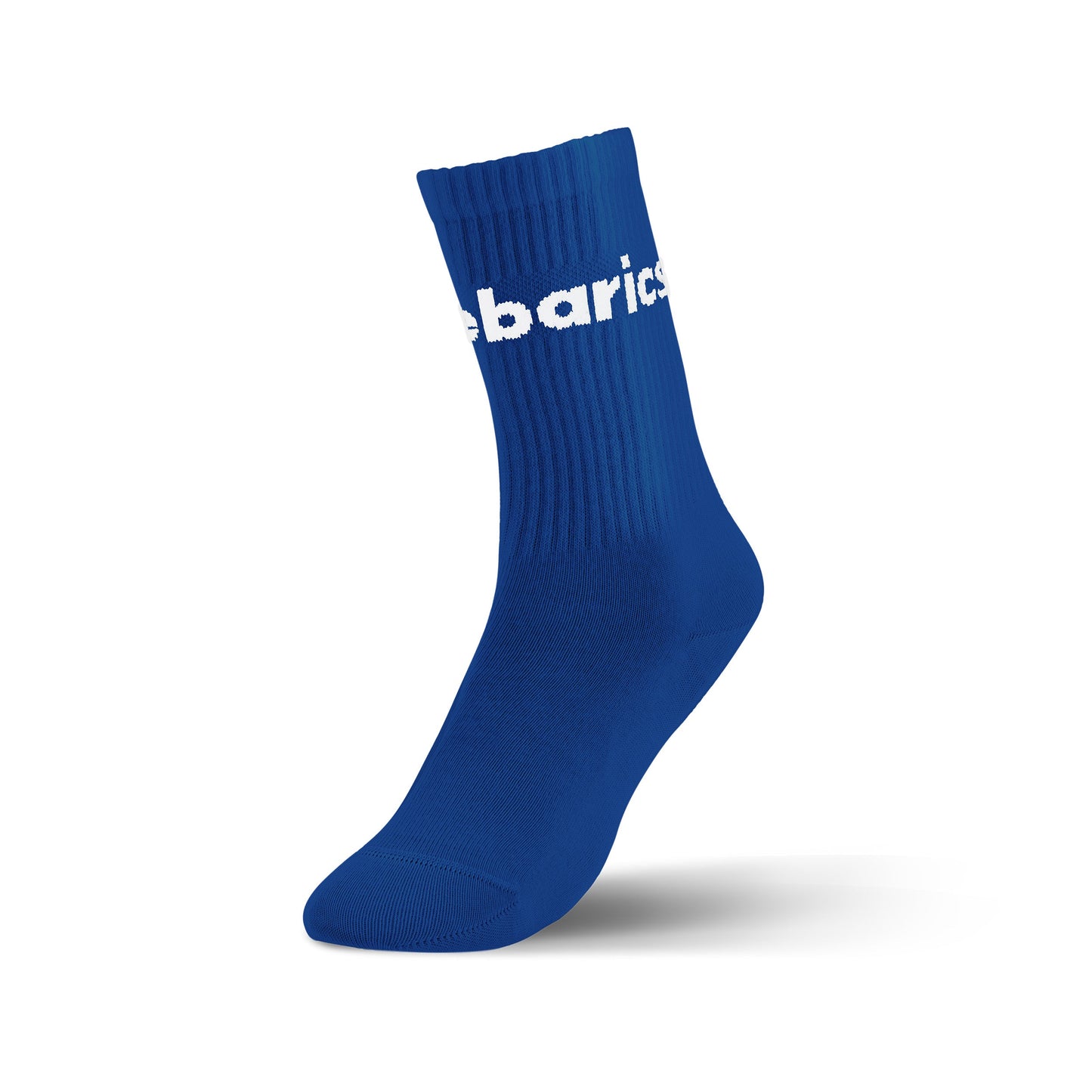 Barebarics - Barefoot Socks - Crew - Cobalt Blue - Big logo - 3 pack