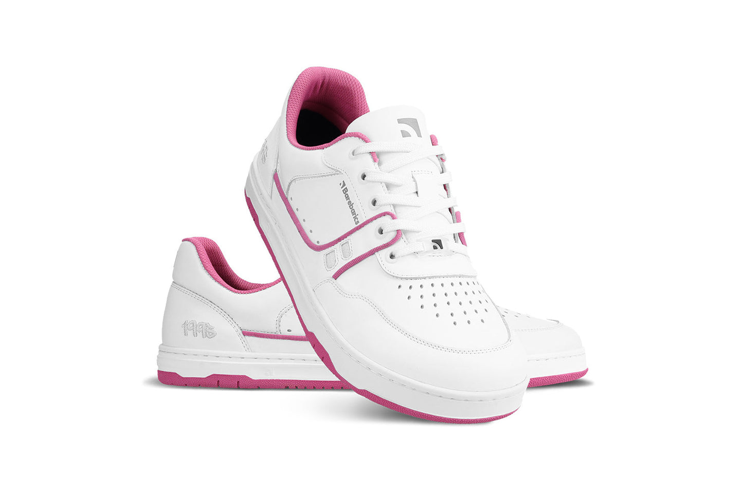 Barefoot Sneakers Barebarics Arise - White & Raspberry Pink