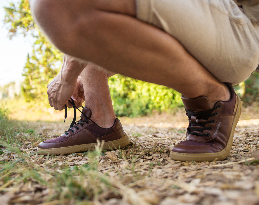 Barefoot Sneakers Barebarics Bravo - Maroon Brown