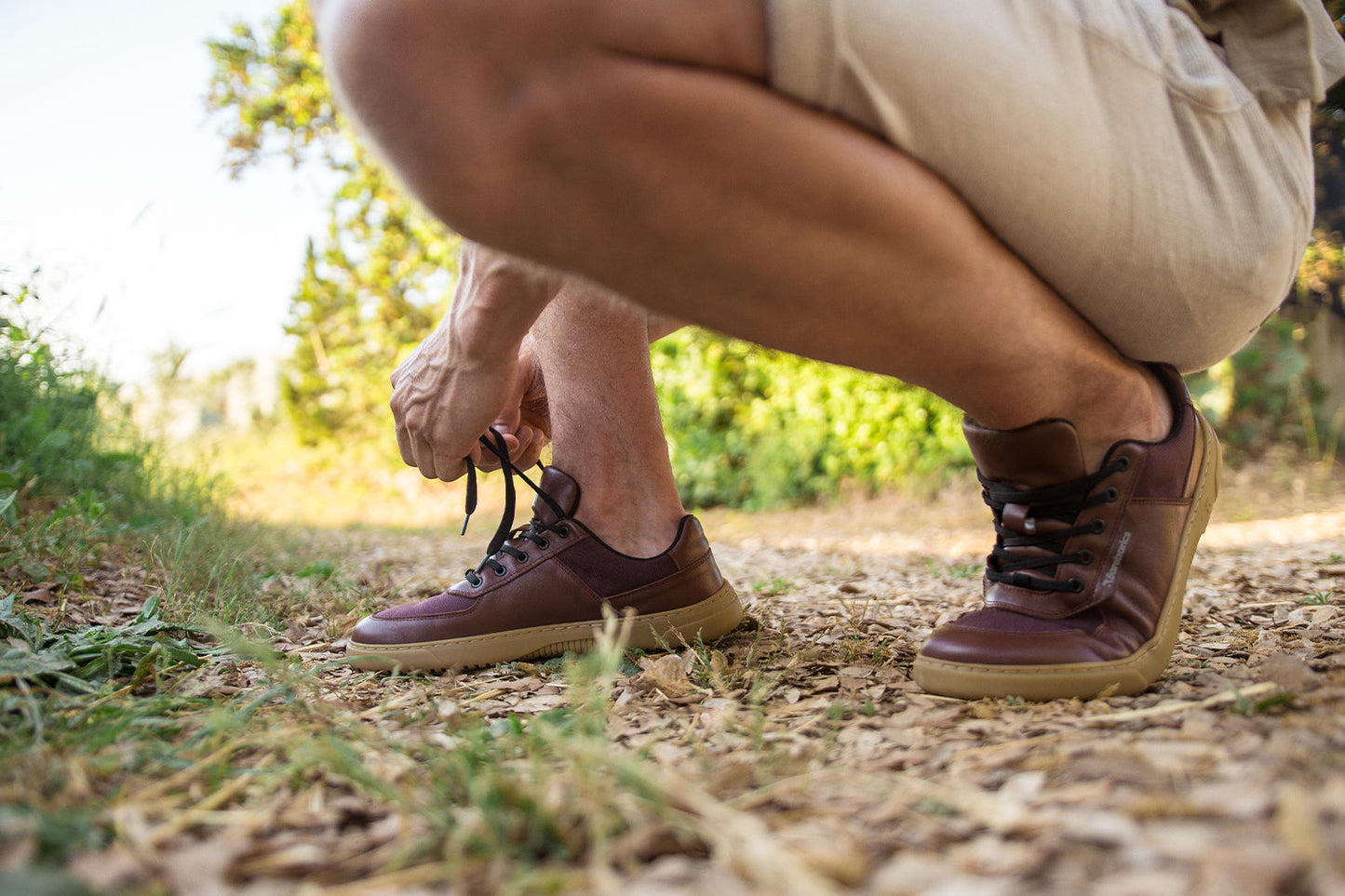 Barefoot Sneakers Barebarics Bravo - Maroon Brown