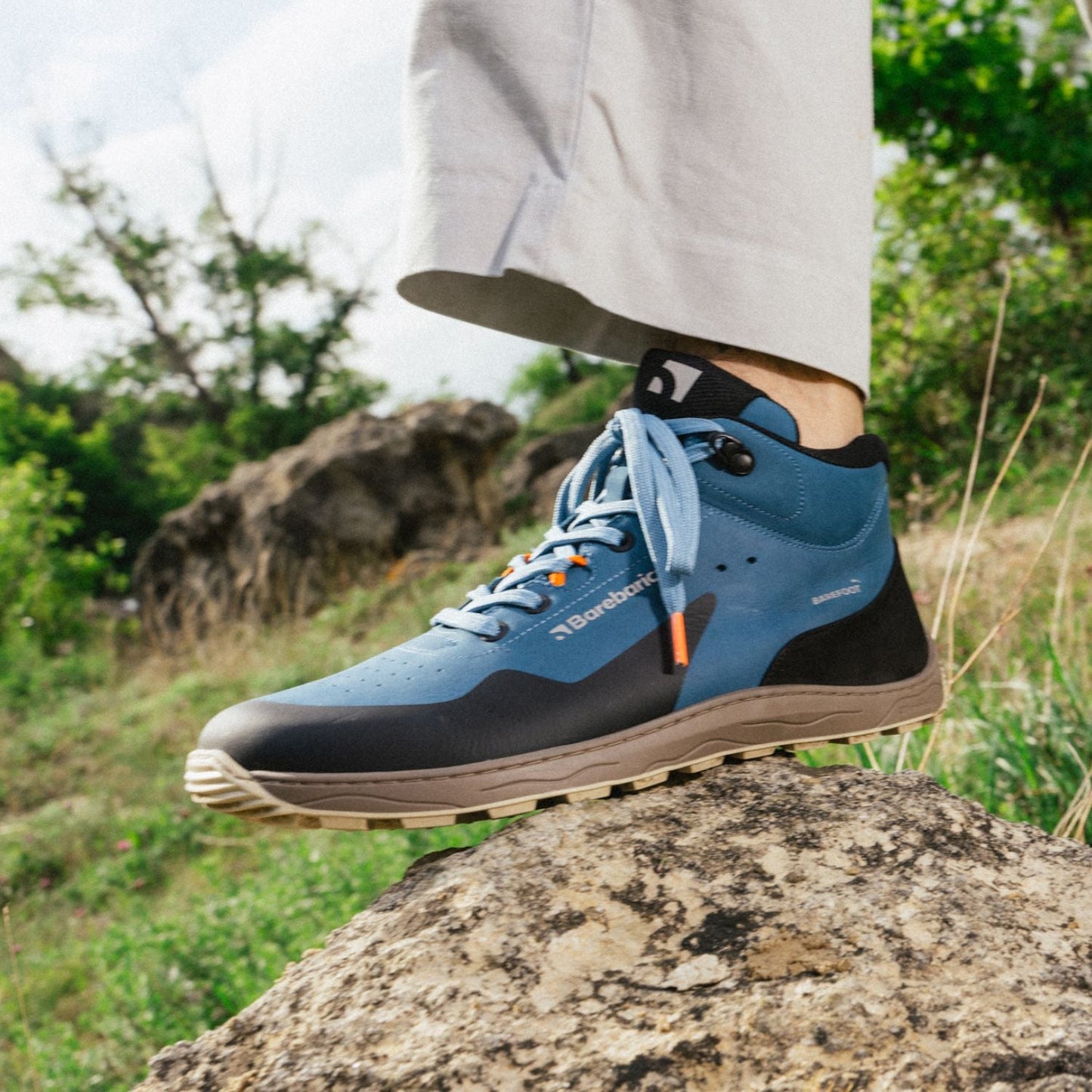 Barefoot Shoes Barebarics Trekker - Petrol Blue