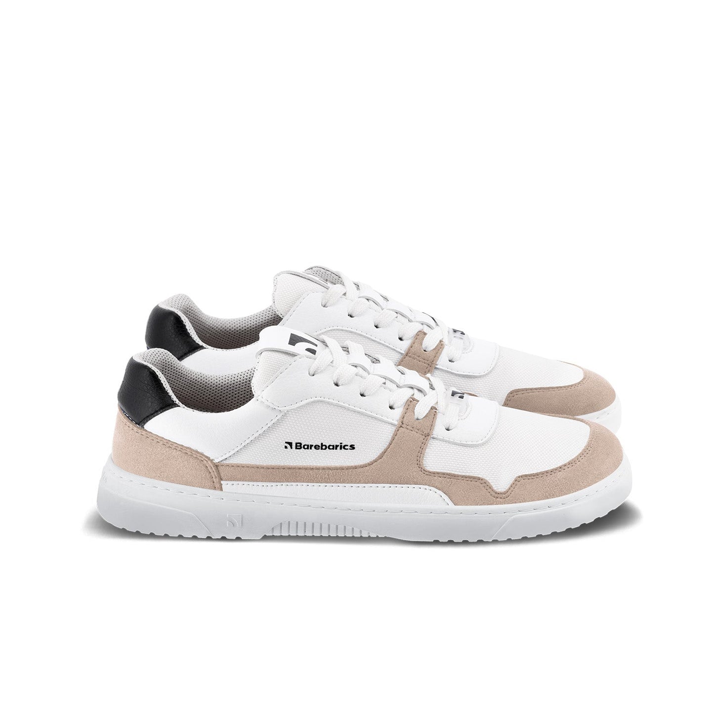 Barefoot Sneakers Barebarics - Zing - White & Beige