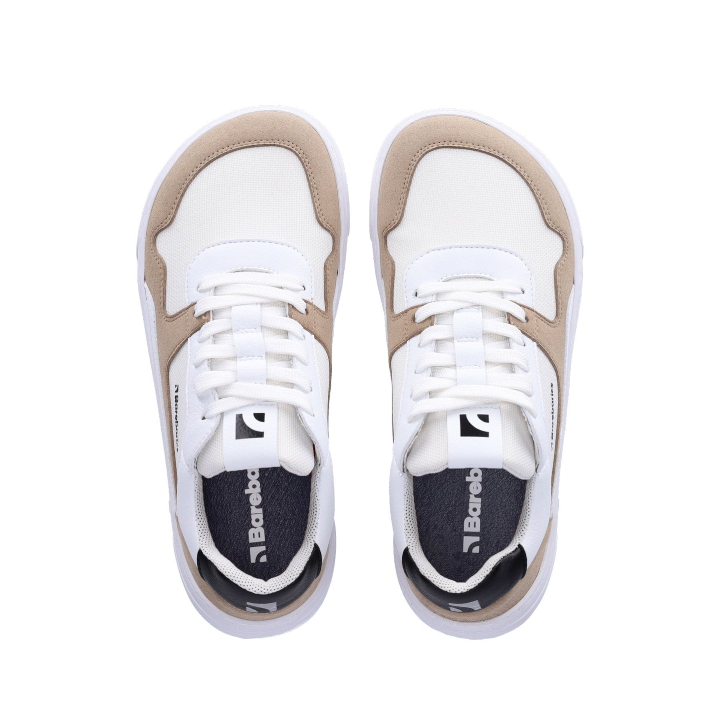 Barefoot Sneakers Barebarics - Zing - White & Beige