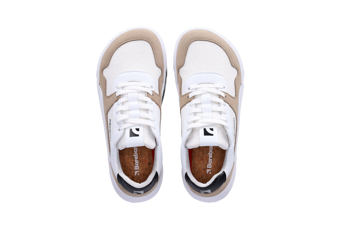 Barefoot Sneakers Barebarics - Zing - White & Beige