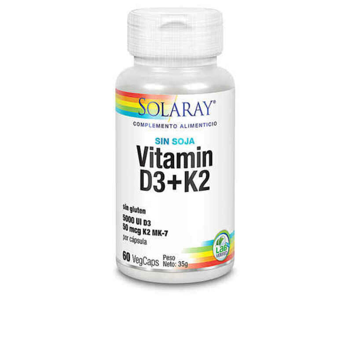 Capsules Solaray 8479765 Vitamin D3 Vitamin K2 60 Units (60 uds)