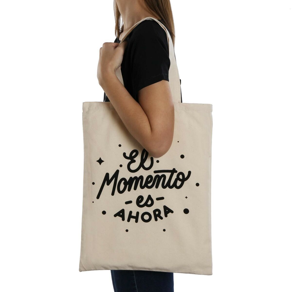 Shopping Bag Versa El momento es ahora Polyester 36 x 48 x 36 cm