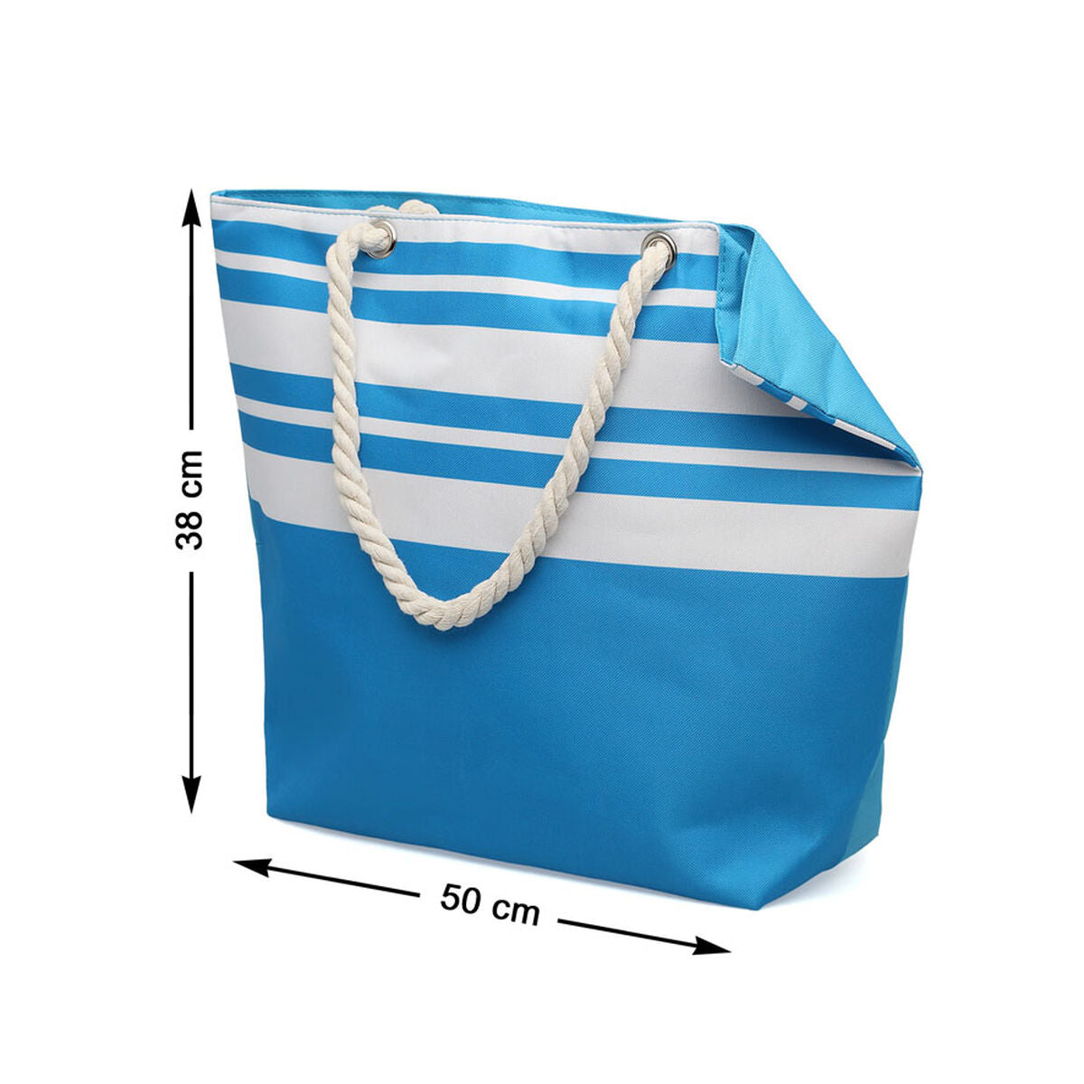 Shoulder Bag Blue 50 x 38 cm