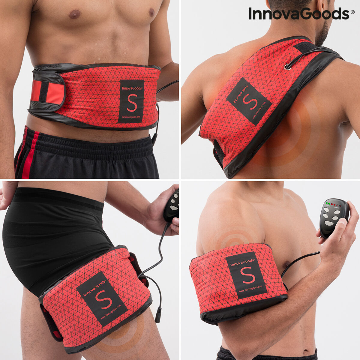 Sports Belt InnovaGoods IG811365 Red (Refurbished A)